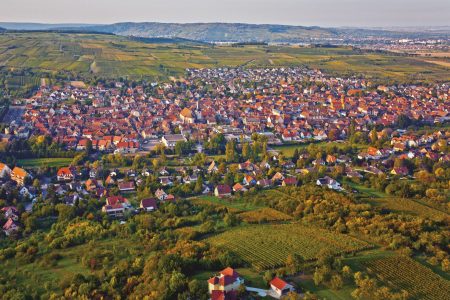 Vue aérienne de la Ville de Rosheim